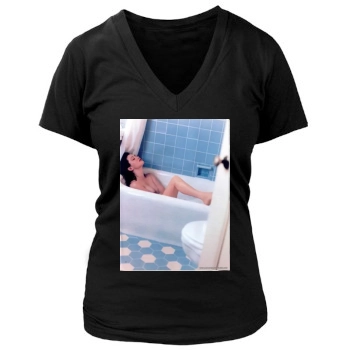 Shannen Doherty Women's Deep V-Neck TShirt