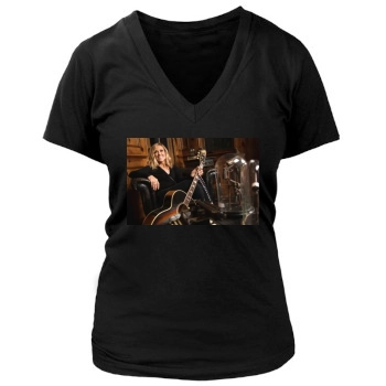 Sheryl Crow Women's Deep V-Neck TShirt