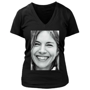 Sienna Miller Women's Deep V-Neck TShirt