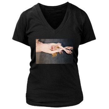 Sienna Miller Women's Deep V-Neck TShirt