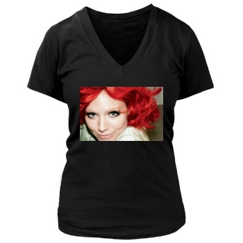 Sienna Miller Women's Deep V-Neck TShirt