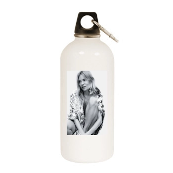 Sienna Miller White Water Bottle With Carabiner