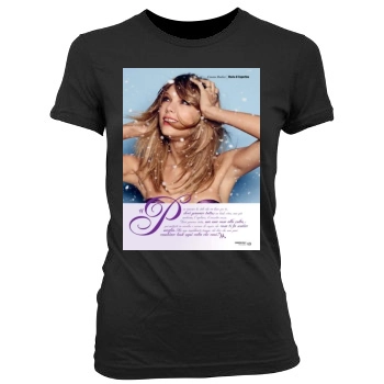 Taylor Swift Women's Junior Cut Crewneck T-Shirt