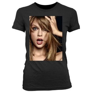 Taylor Swift Women's Junior Cut Crewneck T-Shirt