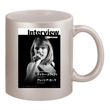 Taylor Swift 11oz Metallic Silver Mug