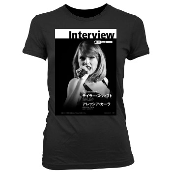 Taylor Swift Women's Junior Cut Crewneck T-Shirt