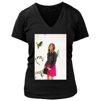 Sarah Hyland Women's Deep V-Neck TShirt