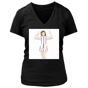 Sarah Hyland Women's Deep V-Neck TShirt