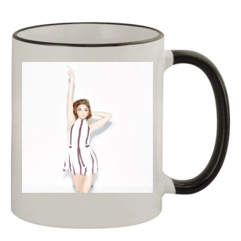 Sarah Hyland 11oz Colored Rim & Handle Mug