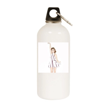 Sarah Hyland White Water Bottle With Carabiner