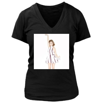 Sarah Hyland Women's Deep V-Neck TShirt