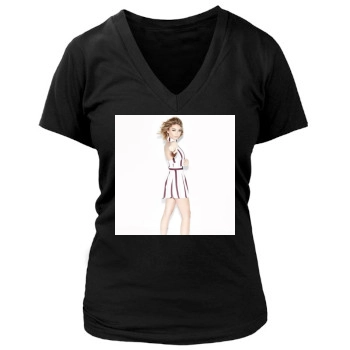 Sarah Hyland Women's Deep V-Neck TShirt