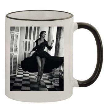 Adriana Lima 11oz Colored Rim & Handle Mug