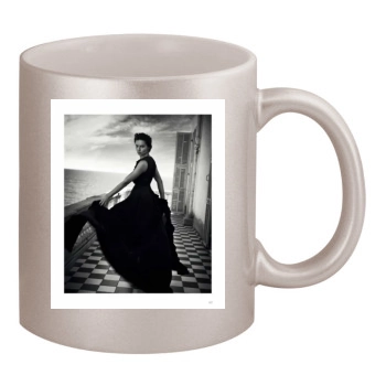 Adriana Lima 11oz Metallic Silver Mug