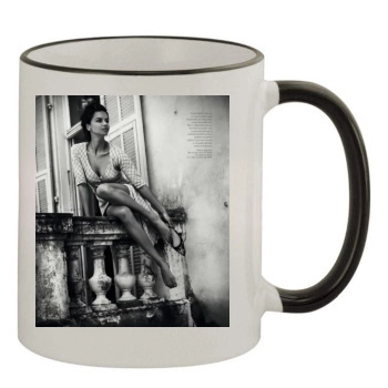 Adriana Lima 11oz Colored Rim & Handle Mug