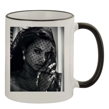 Adriana Lima 11oz Colored Rim & Handle Mug