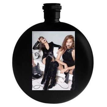 Adriana Lima Round Flask