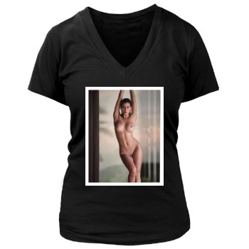 Alejandra Guilmant Women's Deep V-Neck TShirt