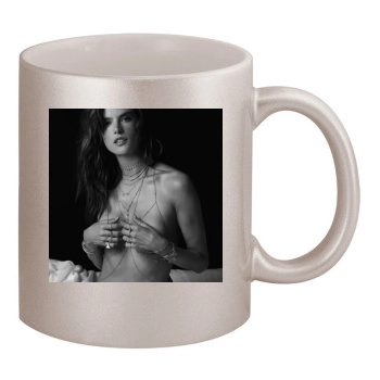 Alessandra Ambrosio 11oz Metallic Silver Mug