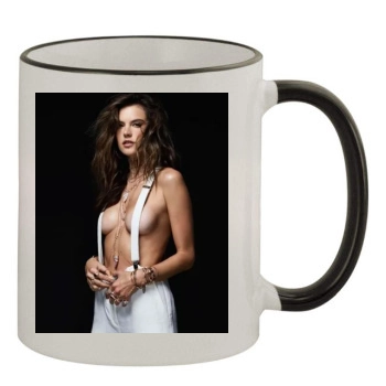 Alessandra Ambrosio 11oz Colored Rim & Handle Mug