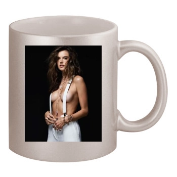 Alessandra Ambrosio 11oz Metallic Silver Mug