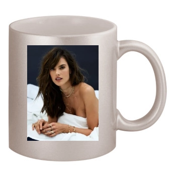 Alessandra Ambrosio 11oz Metallic Silver Mug