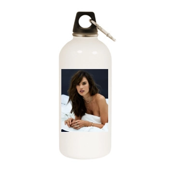 Alessandra Ambrosio White Water Bottle With Carabiner