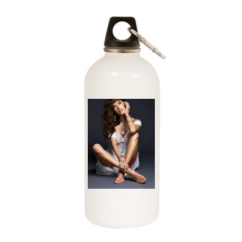 Alessandra Ambrosio White Water Bottle With Carabiner