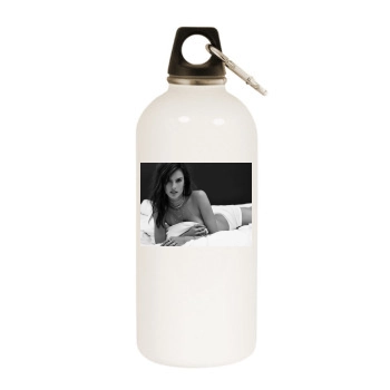 Alessandra Ambrosio White Water Bottle With Carabiner