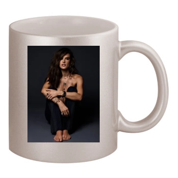 Alessandra Ambrosio 11oz Metallic Silver Mug