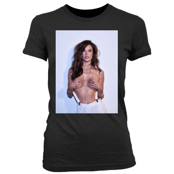 Alessandra Ambrosio Women's Junior Cut Crewneck T-Shirt