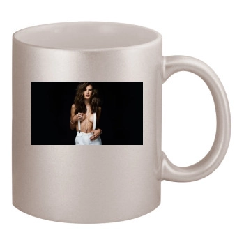 Alessandra Ambrosio 11oz Metallic Silver Mug