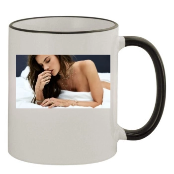 Alessandra Ambrosio 11oz Colored Rim & Handle Mug