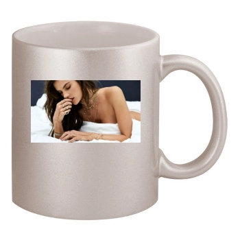 Alessandra Ambrosio 11oz Metallic Silver Mug