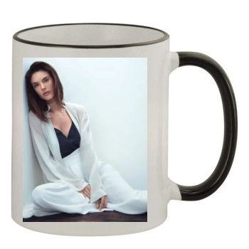 Alessandra Ambrosio 11oz Colored Rim & Handle Mug