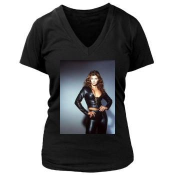 Ali Landry Women's Deep V-Neck TShirt