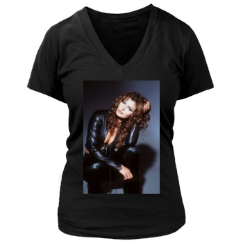 Ali Landry Women's Deep V-Neck TShirt