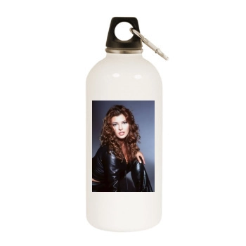 Ali Landry White Water Bottle With Carabiner