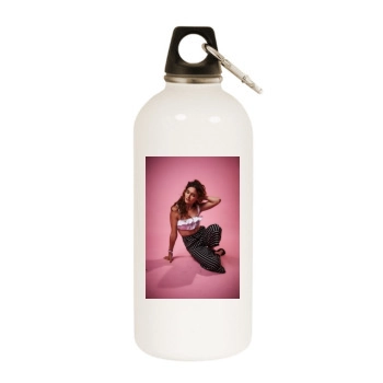 Alyson Stoner White Water Bottle With Carabiner