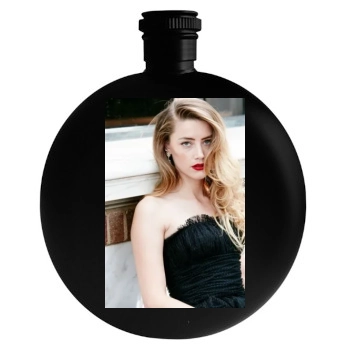 Amber Heard Round Flask