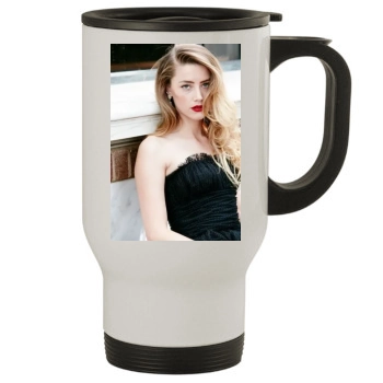 Amber Heard Stainless Steel Travel Mug