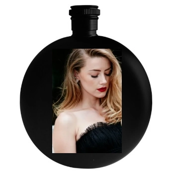 Amber Heard Round Flask