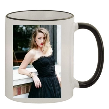 Amber Heard 11oz Colored Rim & Handle Mug