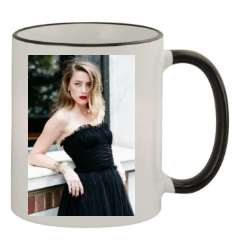 Amber Heard 11oz Colored Rim & Handle Mug