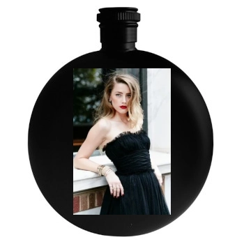 Amber Heard Round Flask