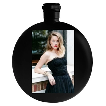 Amber Heard Round Flask