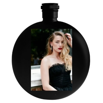 Amber Heard Round Flask