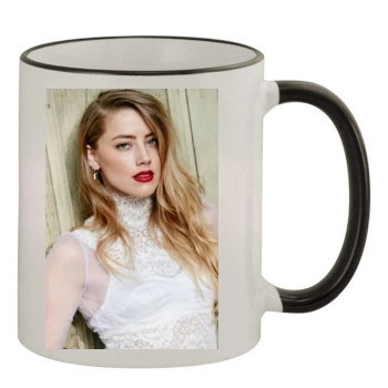 Amber Heard 11oz Colored Rim & Handle Mug