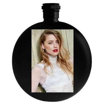 Amber Heard Round Flask