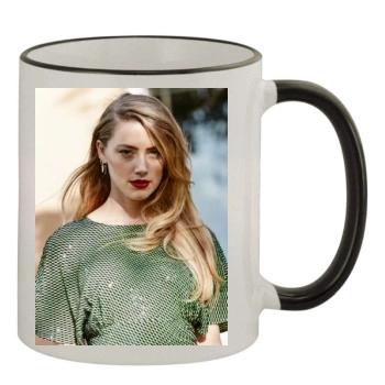 Amber Heard 11oz Colored Rim & Handle Mug